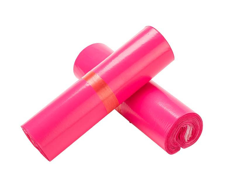 武进玫红色快递袋-02